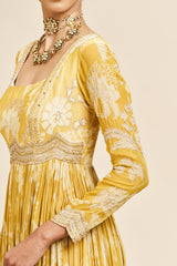 Smriti dress with dupatta_ yellow