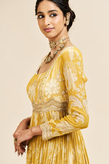 Smriti dress with dupatta_ yellow