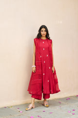 Sohvi Jacket Set - Berry Red