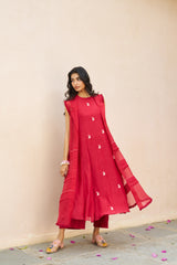 Sohvi Jacket Set - Berry Red