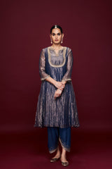 Zennet Blue Kurta Set