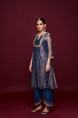 Zennet Blue Kurta Set