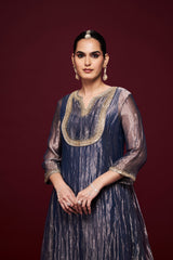 Zennet Blue Kurta Set
