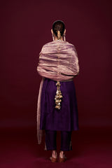Shahariya Purple Anarkali with Dupatta