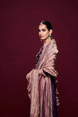 Shahariya Purple Anarkali with Dupatta