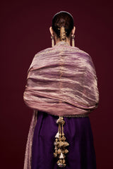 Shahariya Purple Anarkali with Dupatta