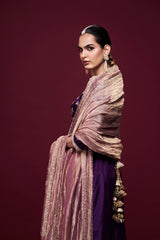 Shahariya Purple Anarkali with Dupatta