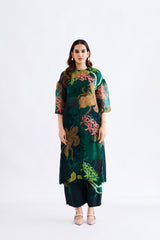 Bottle Green Floral Co Ord Set RTS