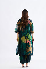 Bottle Green Floral Co Ord Set RTS