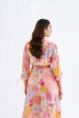 Pink Floral Dress RTS