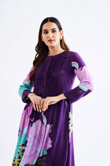 Purple Floral Co Ord Set RTS