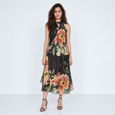 Livie dress with cape - Black