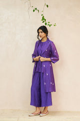 Naisha Jacket Set - Purple
