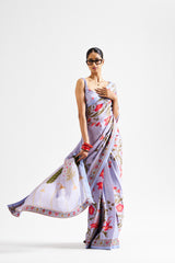 Agata saree set_ peri blue