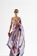 Agata saree set_ peri blue