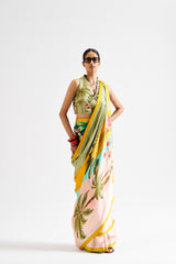 Alya saree set_ yellow