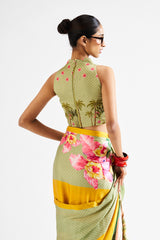 Alya saree set_ yellow