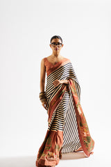 Masha saree set_ Brown