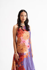 Ashley-Blue Asymmetric Kurta Set