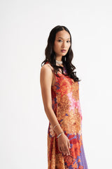 Ashley-Blue Asymmetric Kurta Set