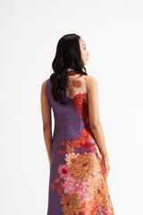 Ashley-Blue Asymmetric Kurta Set