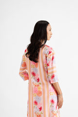 Tiana-Pink Lines Kurta Set RTS