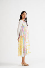 Jaime-Kurta with Side Ruffles & Pockets