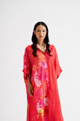 Daniela-Red Floral Kurta Set RTS