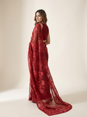 Leena Saree Set- Maroon