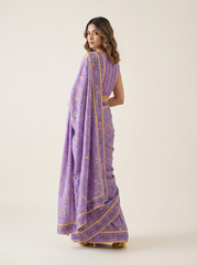Siri Lavender Saree with Blouse