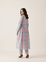 Jeni Kurtha Set- Blue checks