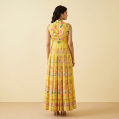 Ruby Anarakali-Yellow