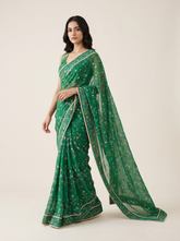 Jenny Green Saree with Blouse