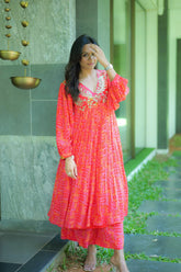 Shika Top and Pant Set - Red