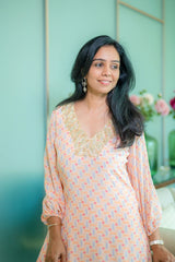 Thanu Kurtha Skirt Set - PINK