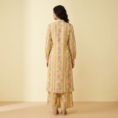 Vibha Kurtha Set-Yellow