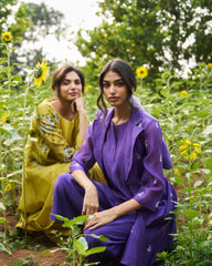 Naisha Jacket Set - Purple