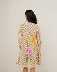 Anahi Dress- Wood Brown