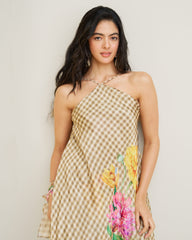 Aroha Dress- Wood Brown
