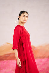 Aster Top With Bottom - Red