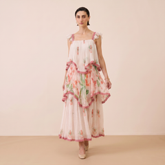 Arnica Layered Dress-Ivory