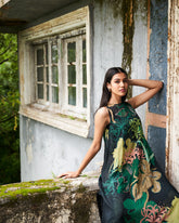 Julia kaftan set - Basil Green