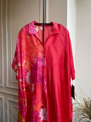 Daniela-Red Floral Kurta Set RTS