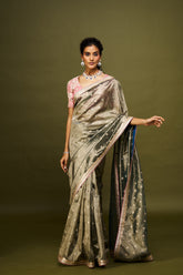 Dvisha saree set - Peacock Blue