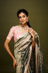 Dvisha saree set - Peacock Blue RTS