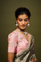 Dvisha saree set - Peacock Blue RTS