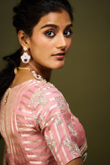 Dvisha saree set - Peacock Blue RTS