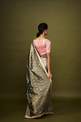 Dvisha saree set - Peacock Blue RTS