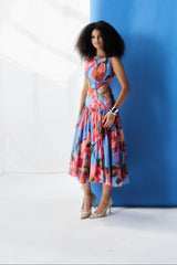 Keeva Dress - Fern Blue