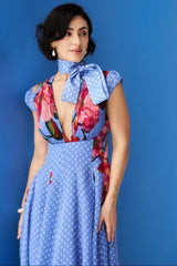 Nayomi Dress - Fern Blue